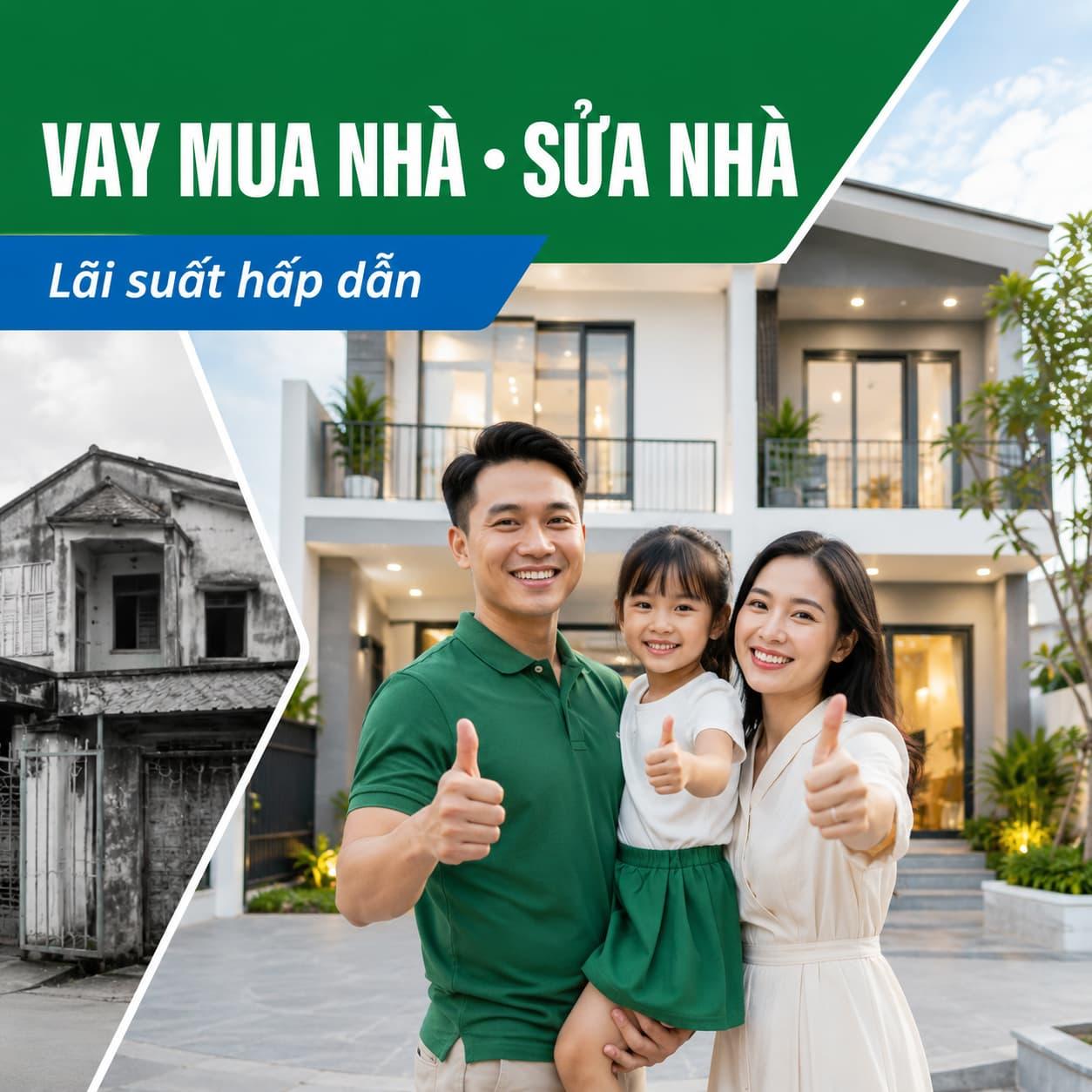 VAY MUA NHÀ, SỬA CHỮA NHÀ